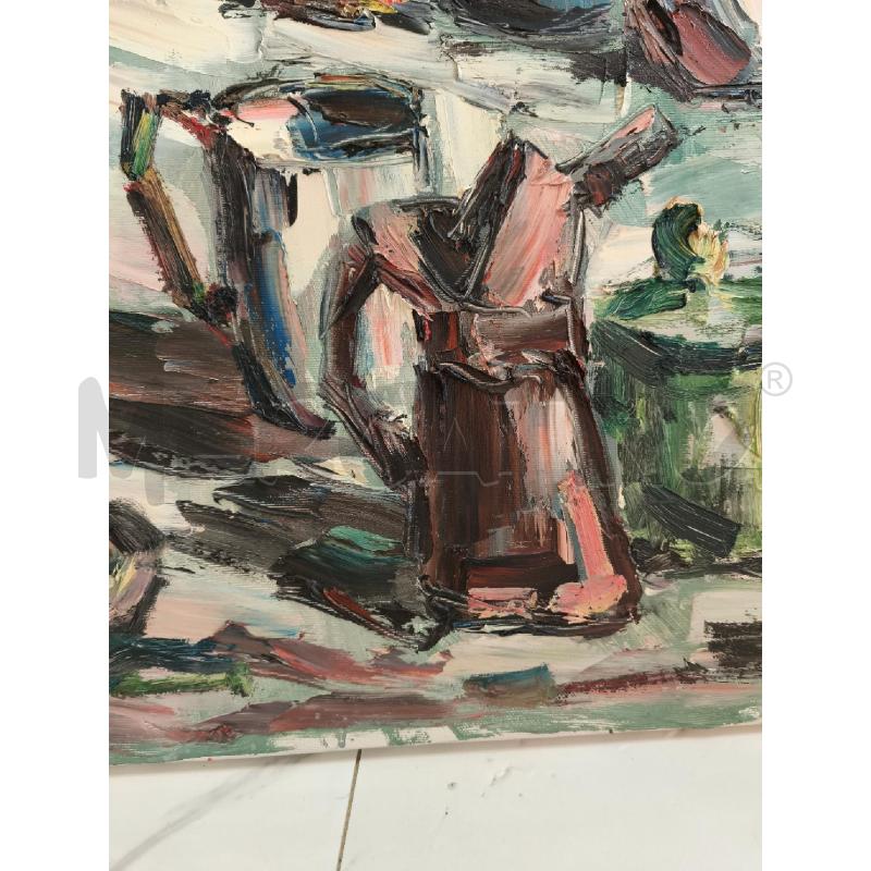 QUADRO OGGETTI CUCINA, DE MARCO 60X70 OLIO SU TEL | Mercatino dell'Usato Campobasso 3