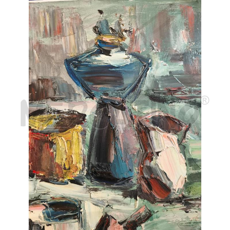 QUADRO OGGETTI CUCINA, DE MARCO 60X70 OLIO SU TEL | Mercatino dell'Usato Campobasso 4