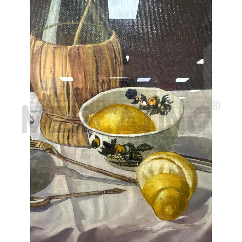 QUADRO OLIO RIP OLIVA 84X73 CM NATURA MORTA | Mercatino dell'Usato Campobasso 2