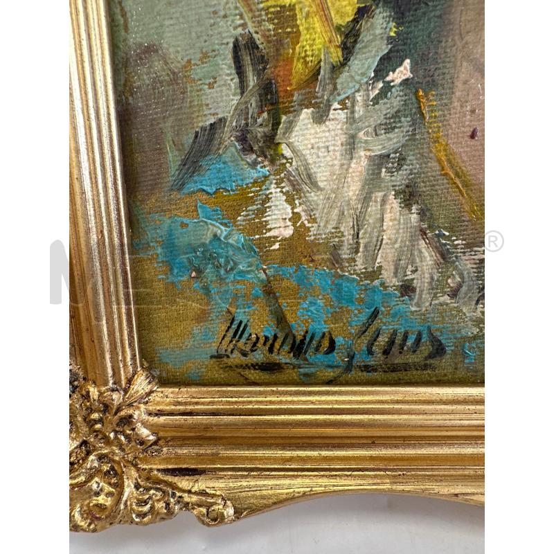 QUADRO OLIO SI TELA CARTONATA 24X30 CM RITRATTO ZINGARA | Mercatino dell'Usato Campobasso 3