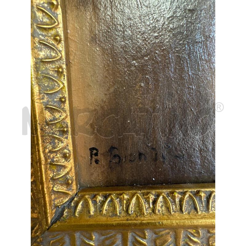 QUADRO OLIO SU CARTONE RIP P. BIONDI 34X29  | Mercatino dell'Usato Campobasso 3