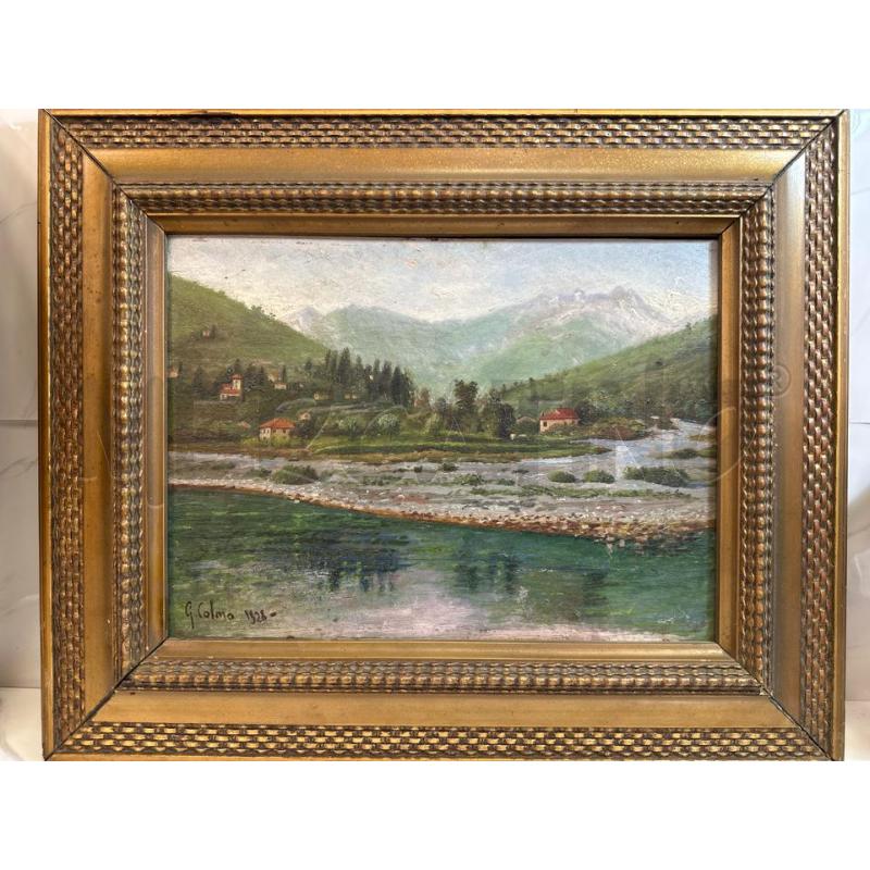 QUADRO OLIO SU LEGNO RIP COLMO 57X47 PAESAGGIO  | Mercatino dell'Usato Campobasso 1