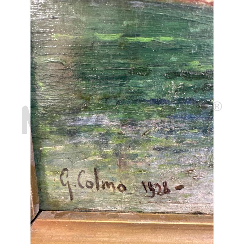 QUADRO OLIO SU LEGNO RIP COLMO 57X47 PAESAGGIO  | Mercatino dell'Usato Campobasso 2