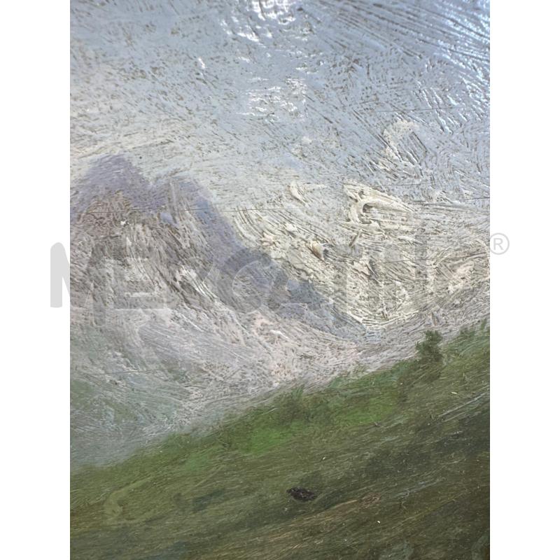 QUADRO OLIO SU LEGNO RIP COLMO 57X47 PAESAGGIO  | Mercatino dell'Usato Campobasso 4