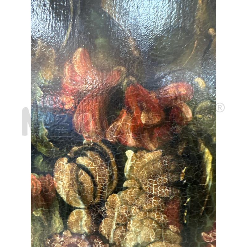 QUADRO OLIO SU TAVOLA FIORI OVALE | Mercatino dell'Usato Campobasso 2