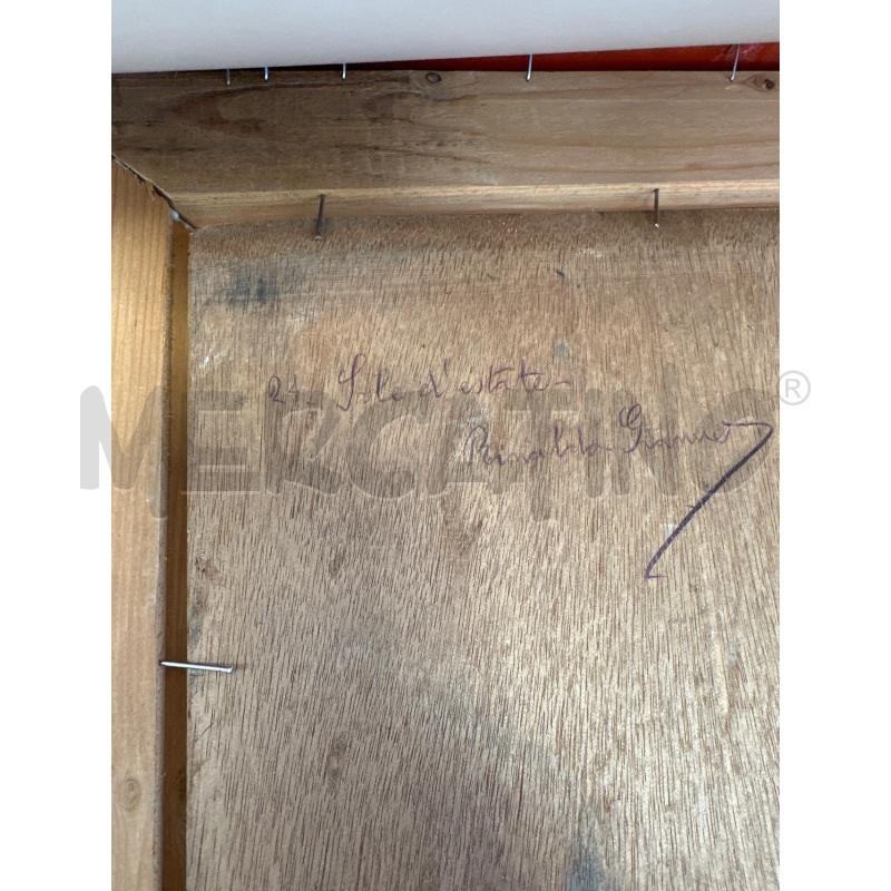 QUADRO OLIO SU TAVOLA SCORCIO PAESE 52,5X41 CM FIRMATO IN BASSO | Mercatino dell'Usato Campobasso 4