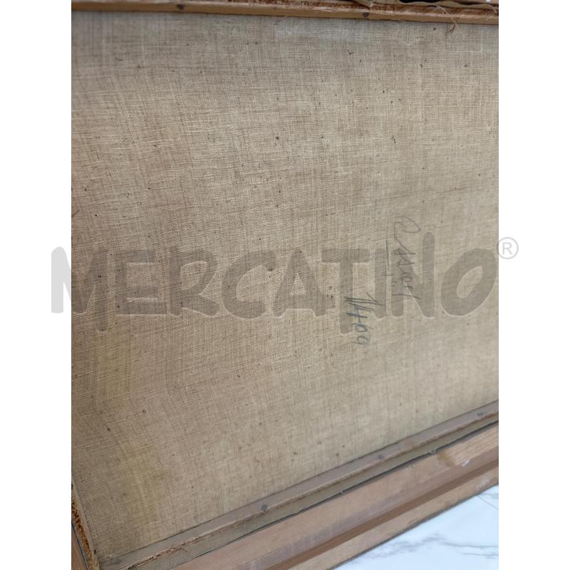 QUADRO OLIO SU TELA 53X43 CM CITTA NEL MARE  | Mercatino dell'Usato Campobasso 5