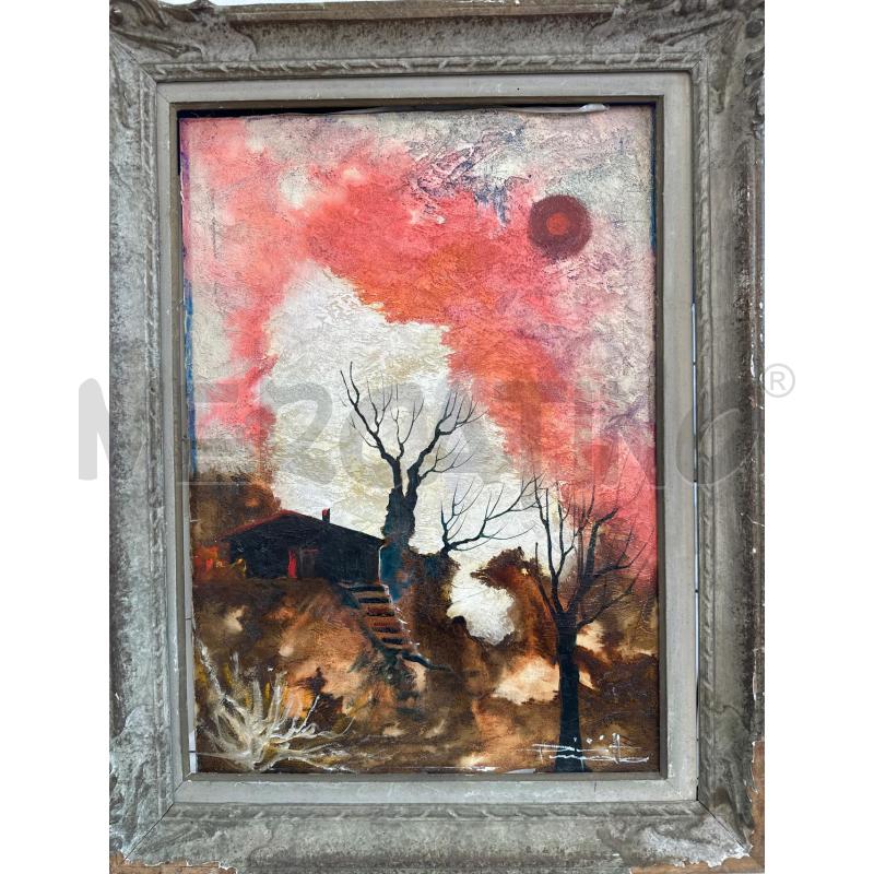 QUADRO OLIO SU TELA RIP . PINIZZOTTO 72X92 CM | Mercatino dell'Usato Campobasso 1