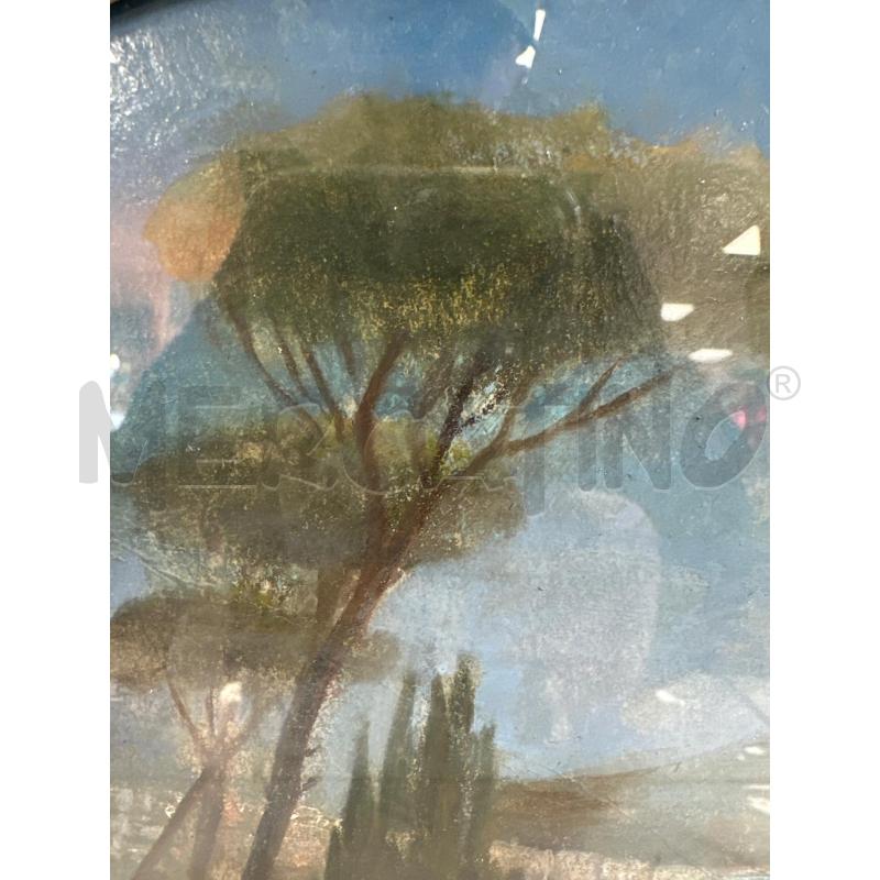 QUADRO OVALE RIP GIUSTI 30X 24 C. PAESAGGIO VESUVIO  | Mercatino dell'Usato Campobasso 5