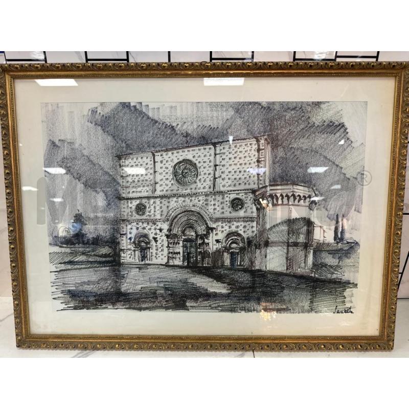QUADRO PENNARELLI BAS. DI COLLEMAGGIO 73X53 CM | Mercatino dell'Usato Campobasso 1