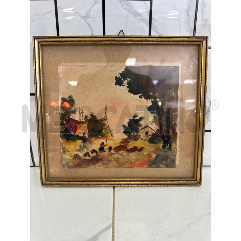 QUADRO RIP. SCARANO PAESAGGIO CAMPESTRE 24,5X27,5 CM | Mercatino dell'Usato Campobasso 1