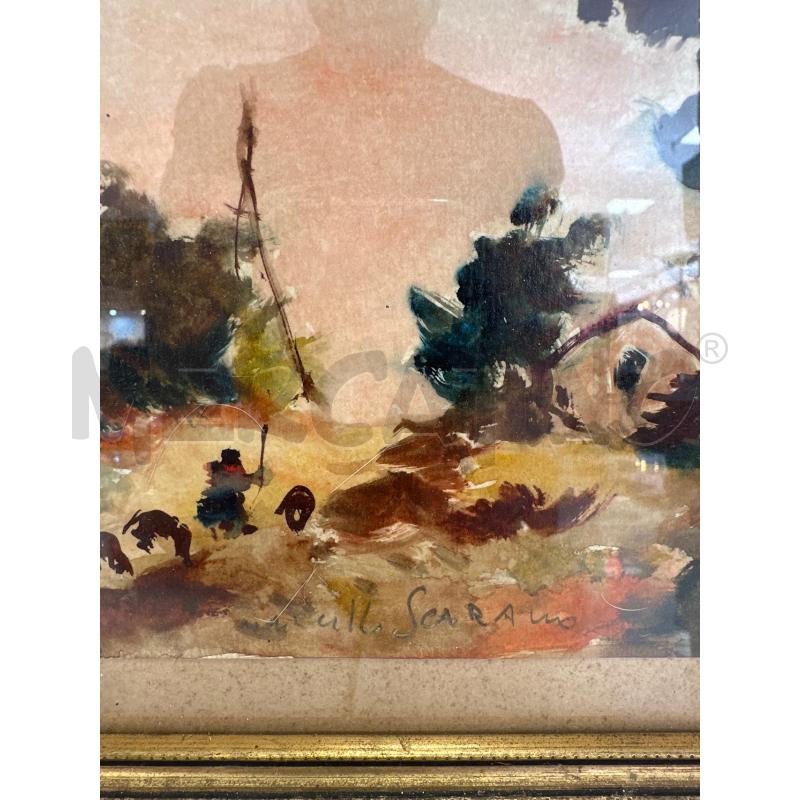 QUADRO RIP. SCARANO PAESAGGIO CAMPESTRE 24,5X27,5 CM | Mercatino dell'Usato Campobasso 2