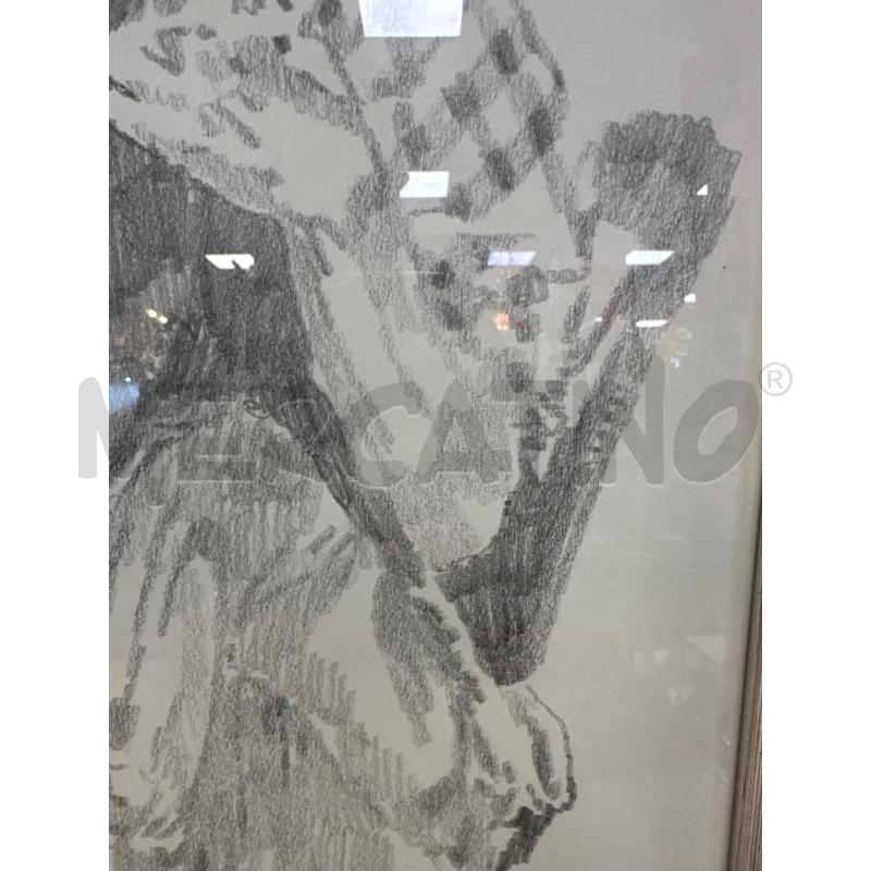 QUADRO RIP D'ATTELLIS MATITA SU CARTA 59X78 CM | Mercatino dell'Usato Campobasso 5