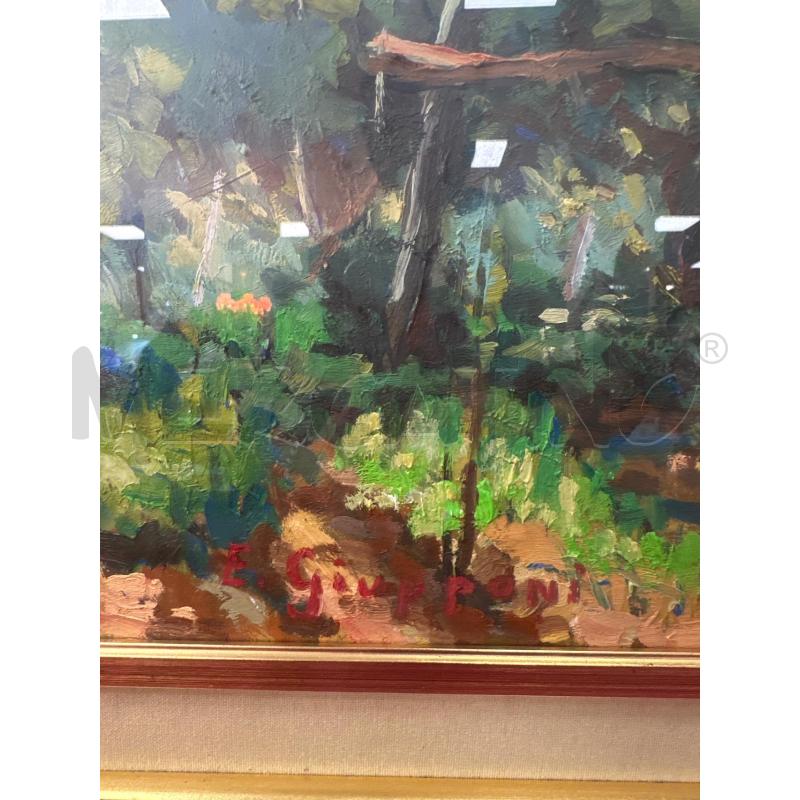 QUADRO RIP GIUPPONI 79X98 CM OLIO TELA PAESAGGIO  | Mercatino dell'Usato Campobasso 2