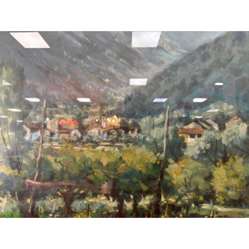 QUADRO RIP GIUPPONI 79X98 CM OLIO TELA PAESAGGIO  | Mercatino dell'Usato Campobasso 3