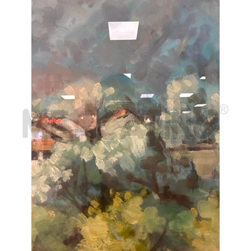 QUADRO RIP GIUPPONI 79X98 CM OLIO TELA PAESAGGIO  | Mercatino dell'Usato Campobasso 4
