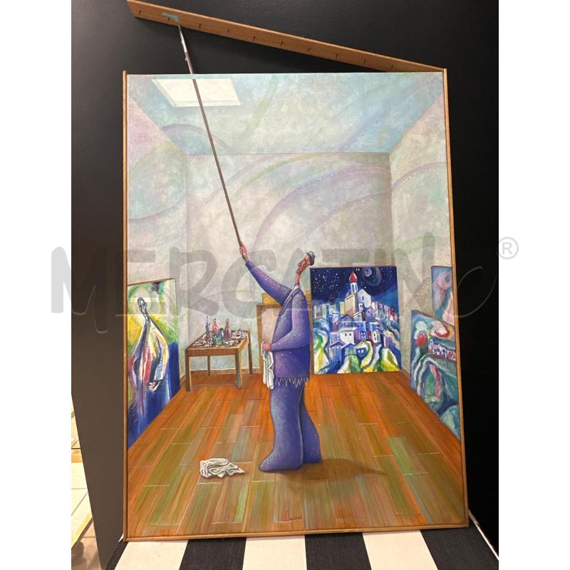 QUADRO RIP MAGLIONE OMAGGIO A PETTINICCHI 50X82 CM  | Mercatino dell'Usato Campobasso 1