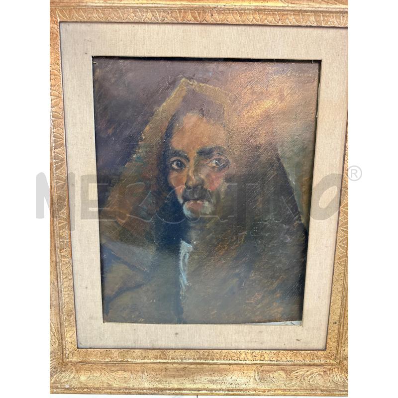 QUADRO RIP SCARANO OLIO SU TAVOLA AUTORITRATTO 63X73 CM | Mercatino dell'Usato Campobasso 1