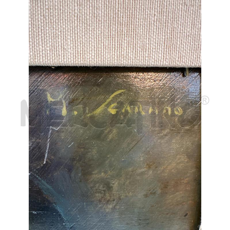 QUADRO RIP SCARANO OLIO SU TAVOLA AUTORITRATTO 63X73 CM | Mercatino dell'Usato Campobasso 3
