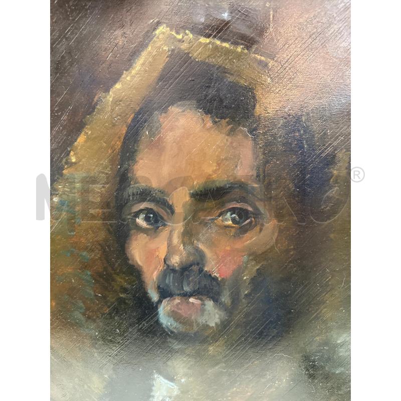 QUADRO RIP SCARANO OLIO SU TAVOLA AUTORITRATTO 63X73 CM | Mercatino dell'Usato Campobasso 5