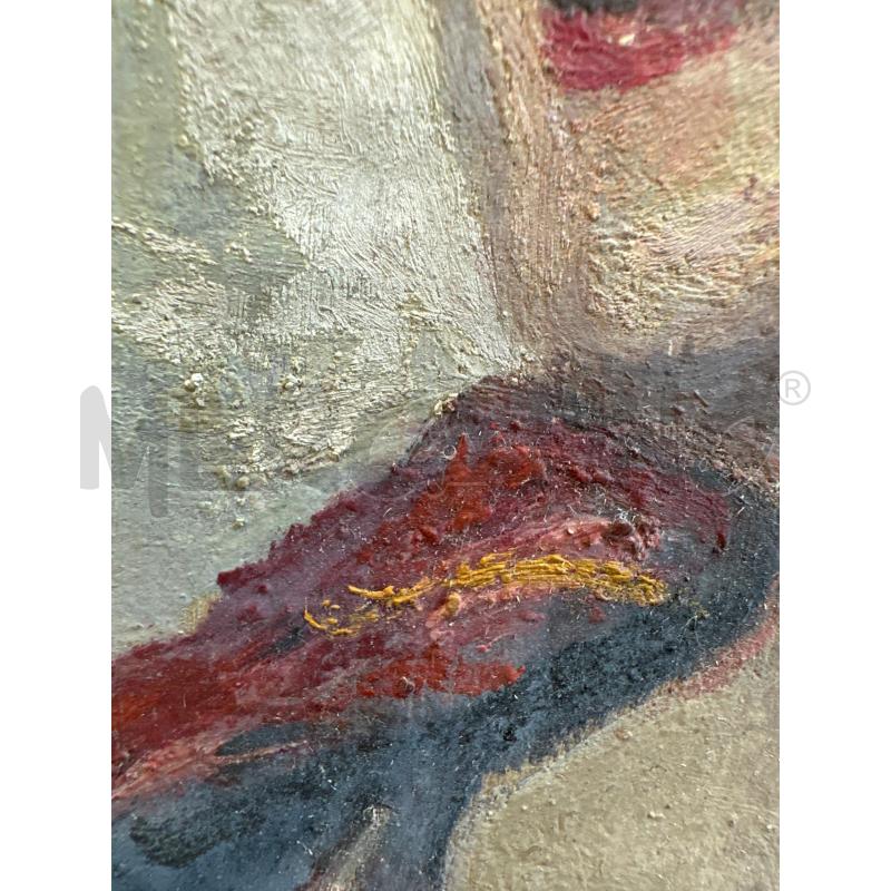 QUADRO TELA SU CARTONE DIPINTO DONNA CIOCIARA 24X29 CM | Mercatino dell'Usato Campobasso 5