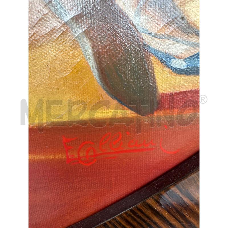 QUADRO TONDO OLIO SU TELA BALLERINE | Mercatino dell'Usato Campobasso 2
