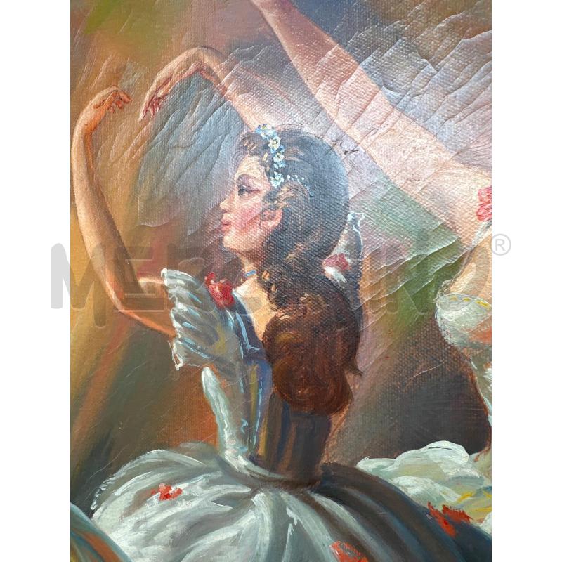 QUADRO TONDO OLIO SU TELA BALLERINE | Mercatino dell'Usato Campobasso 3