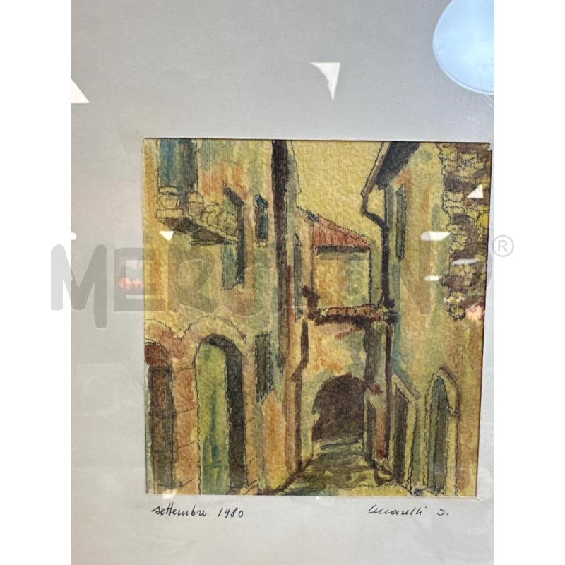 QUADRO VECCHIO CON SCORCIO CASE CORN DORAT | Mercatino dell'Usato Campobasso 2
