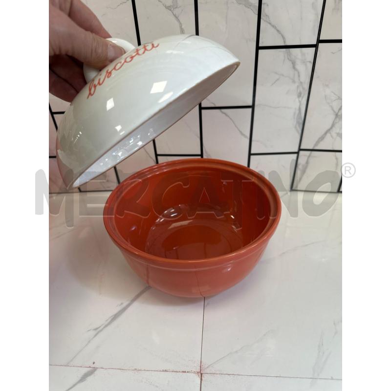 ROMETTI PORTA BISCOTTI ARANCIO E B | Mercatino dell'Usato Campobasso 3