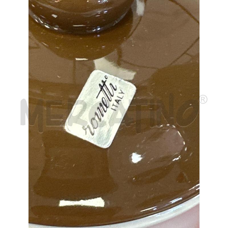 ROMETTI SERVIZIO CAFFE' X 6  DECORO MARRONE | Mercatino dell'Usato Campobasso 3