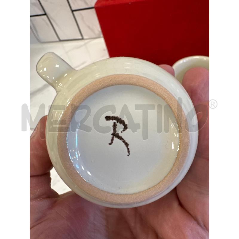 ROMETTI SERVIZIO CAFFE' X 6  DECORO MARRONE | Mercatino dell'Usato Campobasso 5