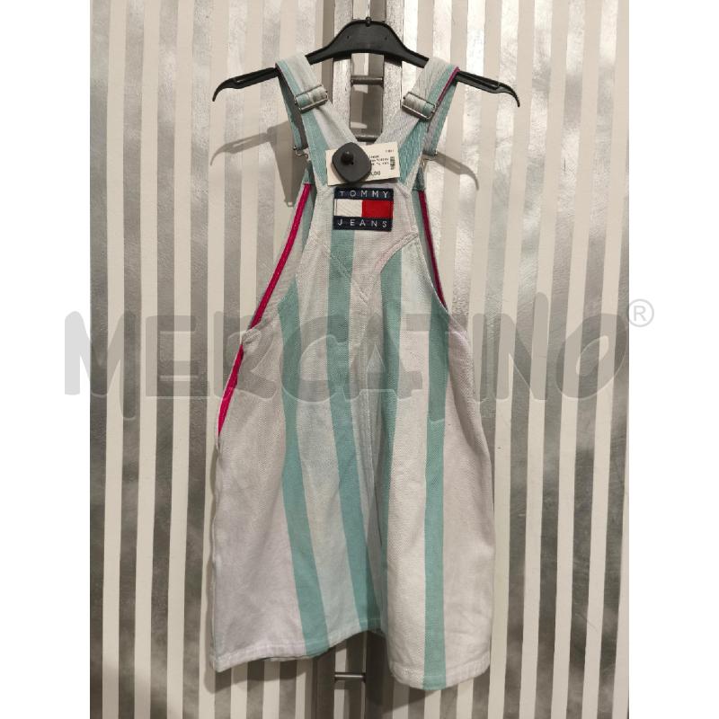 SALOPETTE DONNA TOMMY JEANS BIANCA MENTA LILLA | Mercatino dell'Usato Campobasso 5