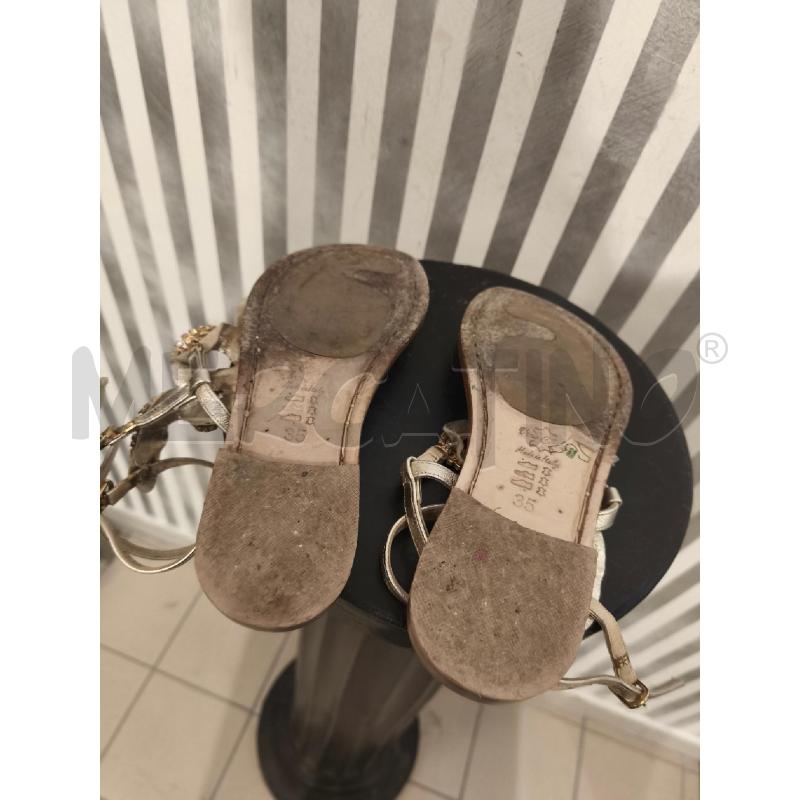 SANDALI DONNA BELLO GRADO INFRADITO STRASS DORATI | Mercatino dell'Usato Campobasso 4
