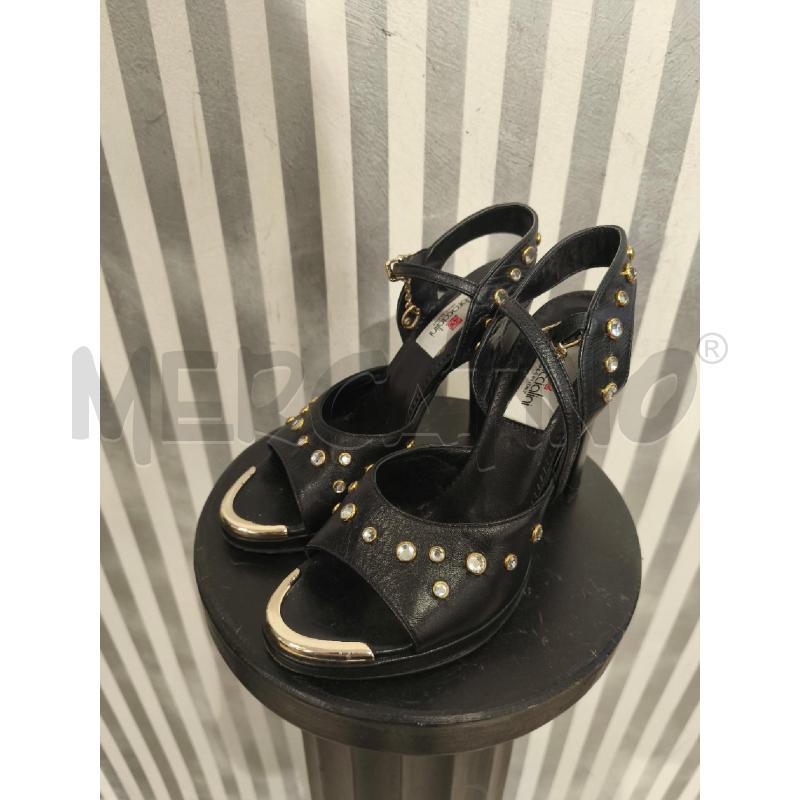SANDALI DONNA BRACCIALINI NERI STRASS | Mercatino dell'Usato Campobasso 1