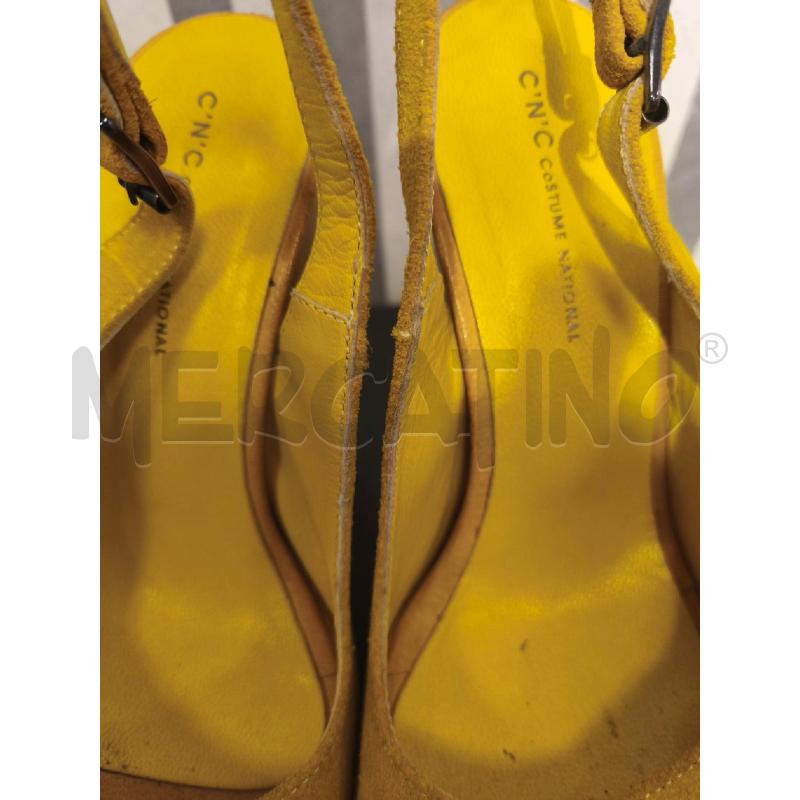 SANDALI DONNA CNC GIALLI SCAMOSCIATI ZEPPA | Mercatino dell'Usato Campobasso 5