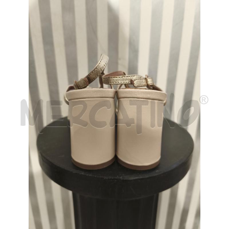 SANDALI DONNA EMANUELLE VEE BEIGE DORATI | Mercatino dell'Usato Campobasso 4