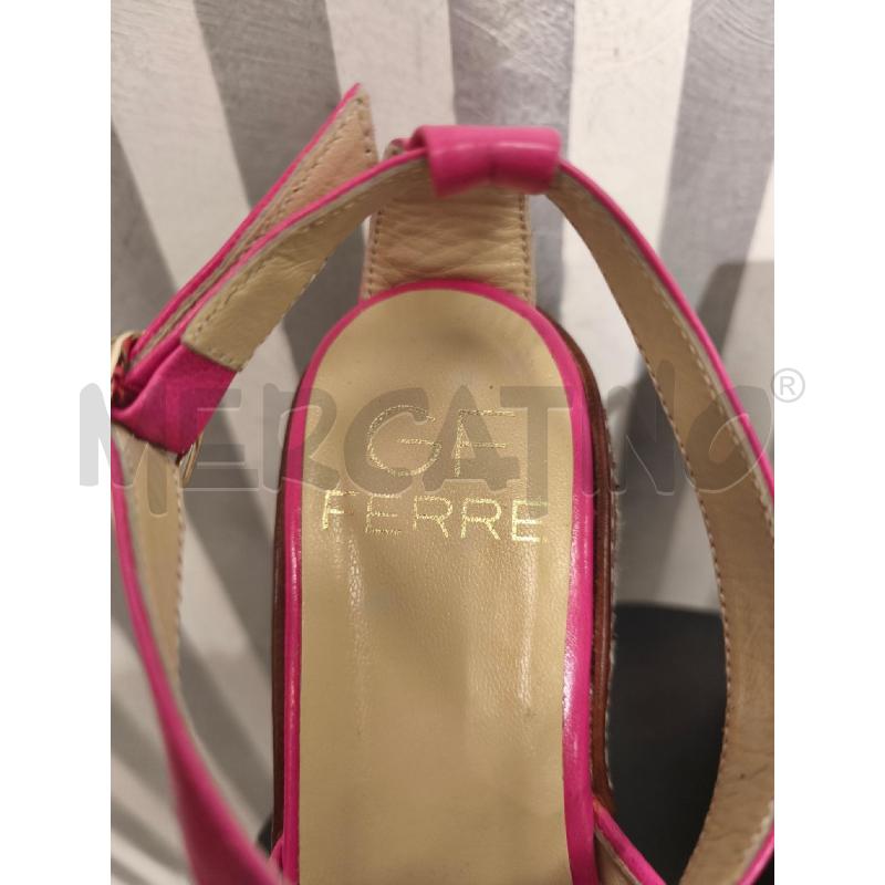 SANDALI DONNA GF FERRÈ FUXIA FARFALLE CON ZEPPA | Mercatino dell'Usato Campobasso 4