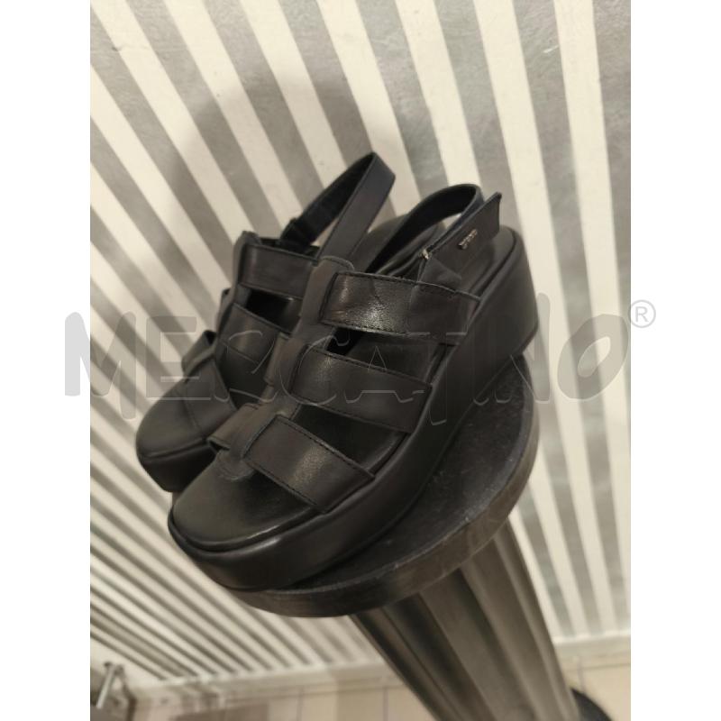 SANDALI DONNA IGI&CO NERI 3 FASCE | Mercatino dell'Usato Campobasso 2