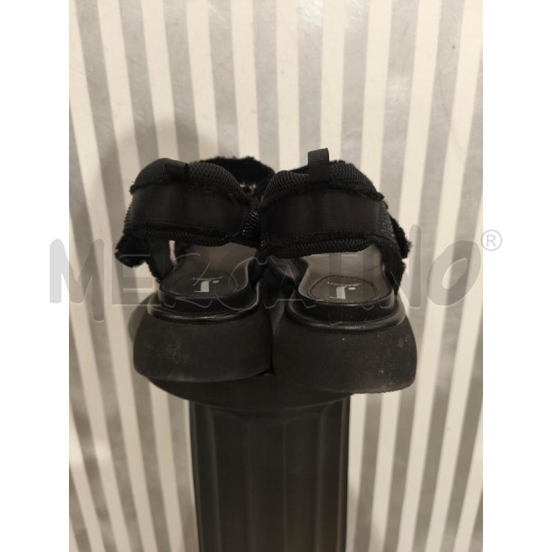SANDALI DONNA JEANNOT NERI STRASS SFRANGIATI | Mercatino dell'Usato Campobasso 3