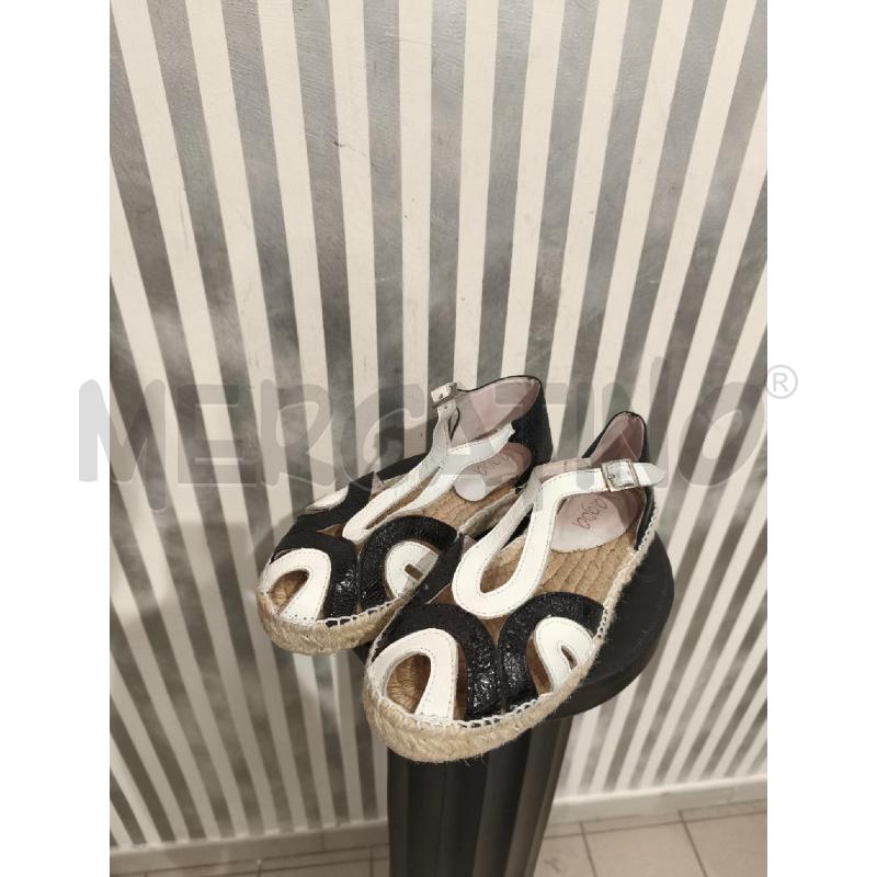 SANDALI DONNA LAGOA TIP ESPADRILLAS NERE E BIANCHE | Mercatino dell'Usato Campobasso 1