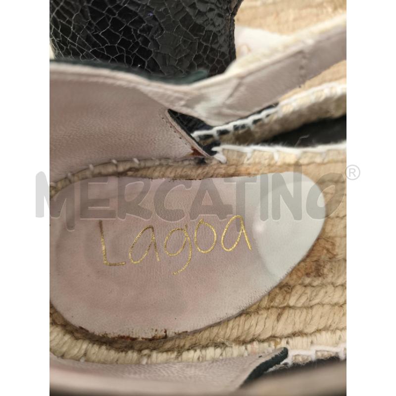 SANDALI DONNA LAGOA TIP ESPADRILLAS NERE E BIANCHE | Mercatino dell'Usato Campobasso 5