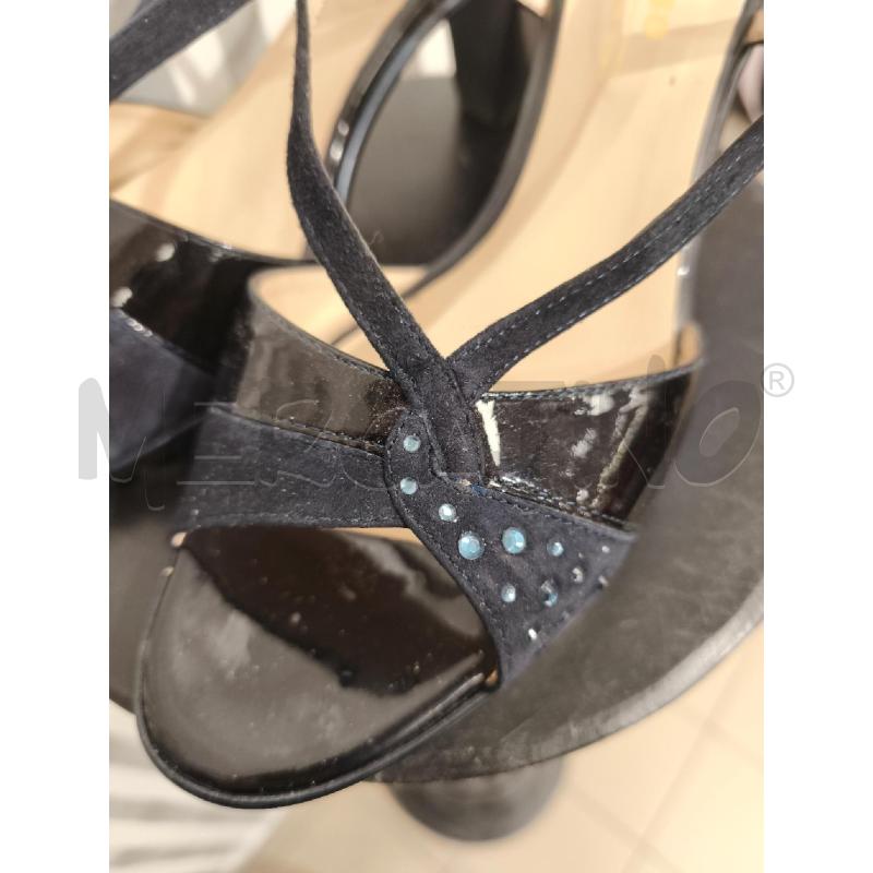 SANDALI DONNA MELLUSO BLU STRASS TACCO | Mercatino dell'Usato Campobasso 3