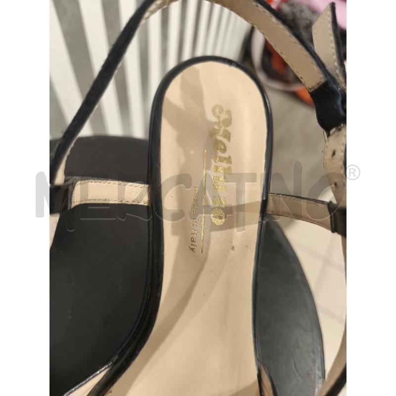 SANDALI DONNA MELLUSO BLU STRASS TACCO | Mercatino dell'Usato Campobasso 5
