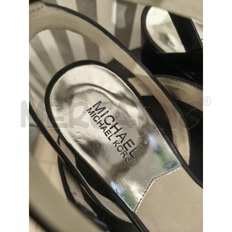 SANDALI DONNA MICHAEL KORS NERI E METALLIZZATI | Mercatino dell'Usato Campobasso 2