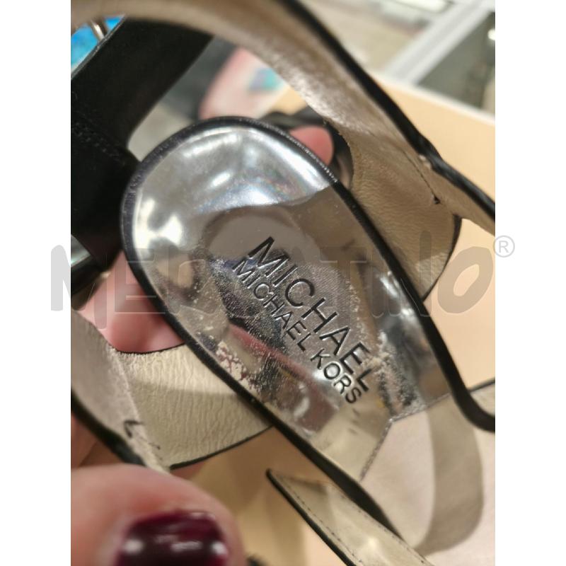 SANDALI DONNA MICHAEL KORS NERI TACCHI ALTI | Mercatino dell'Usato Campobasso 5