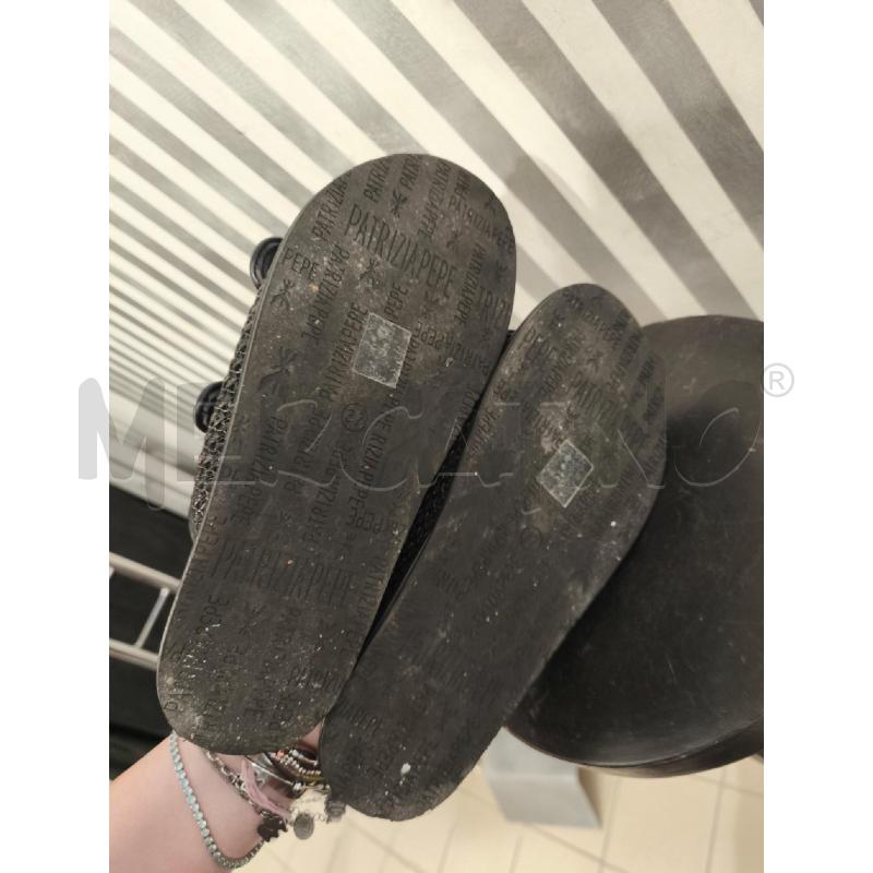 SANDALI DONNA PATRIZIA PEPE NERO E DORATO | Mercatino dell'Usato Campobasso 4