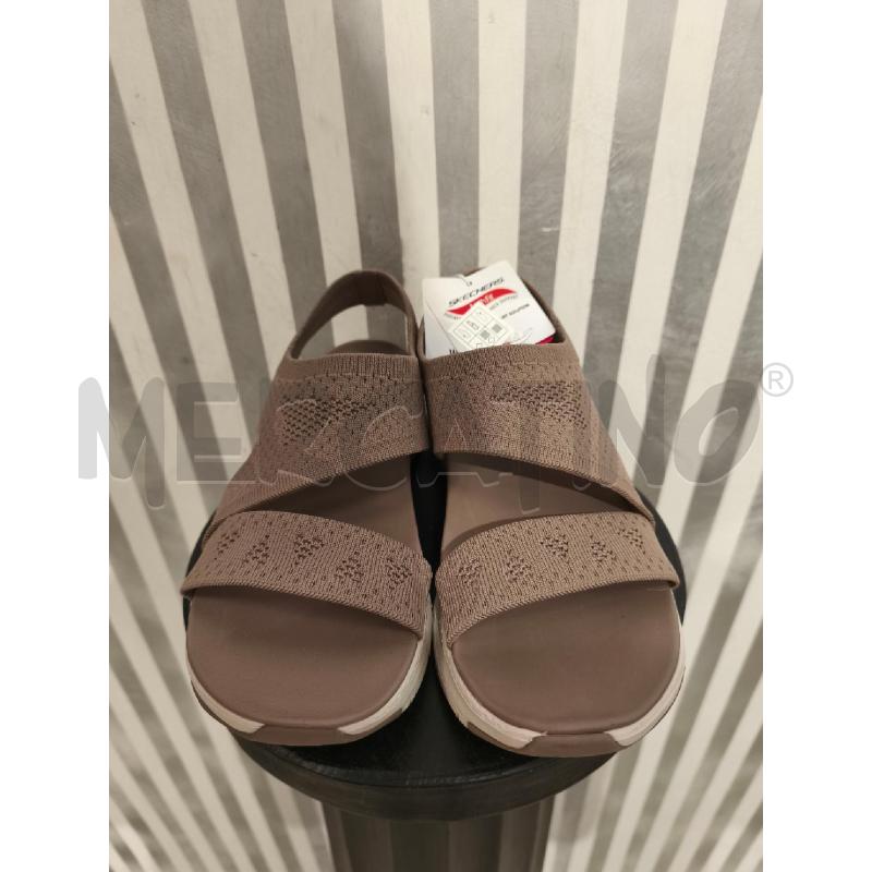 SANDALI DONNA SKECHERS TESSUTO BEIGE | Mercatino dell'Usato Campobasso 4