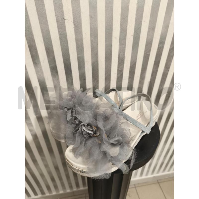 SANDALI DONNA TOSCA BLU FIORE GRIGIO AZZURRO | Mercatino dell'Usato Campobasso 1