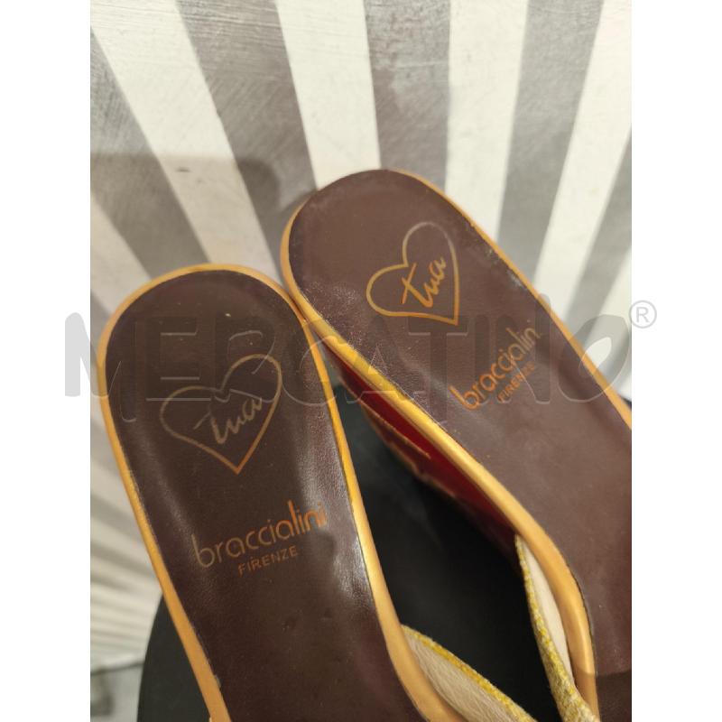 SANDALI DONNA TUA BRACCIALINI BEIGE E ROSSI | Mercatino dell'Usato Campobasso 4