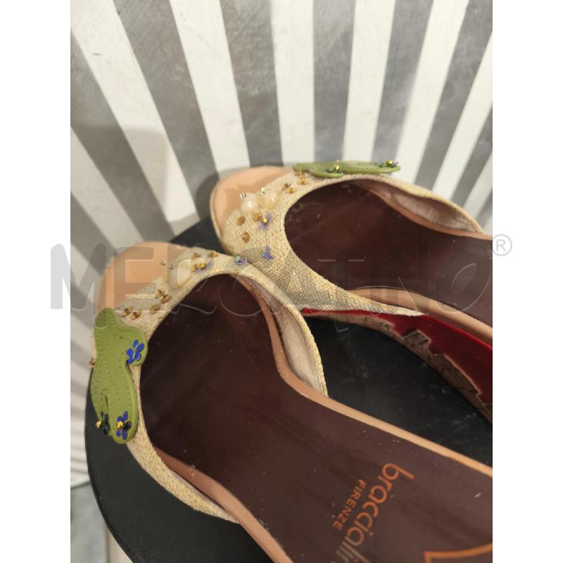 SANDALI DONNA TUA BRACCIALINI BEIGE E ROSSI | Mercatino dell'Usato Campobasso 5